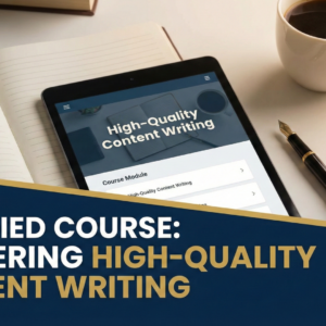 High Quality Content Brief Course